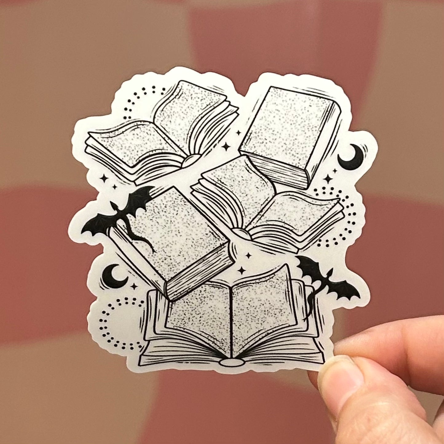 Sticker - Books and Dragons