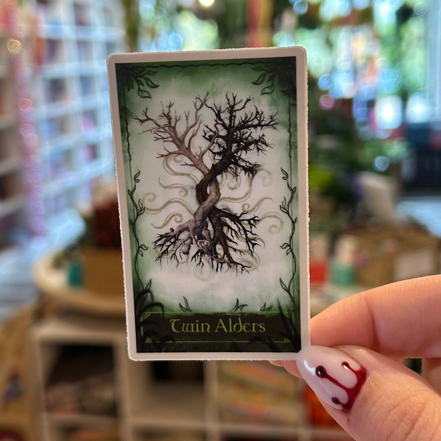 Sticker - Twin Alders Card (One Dark Window)