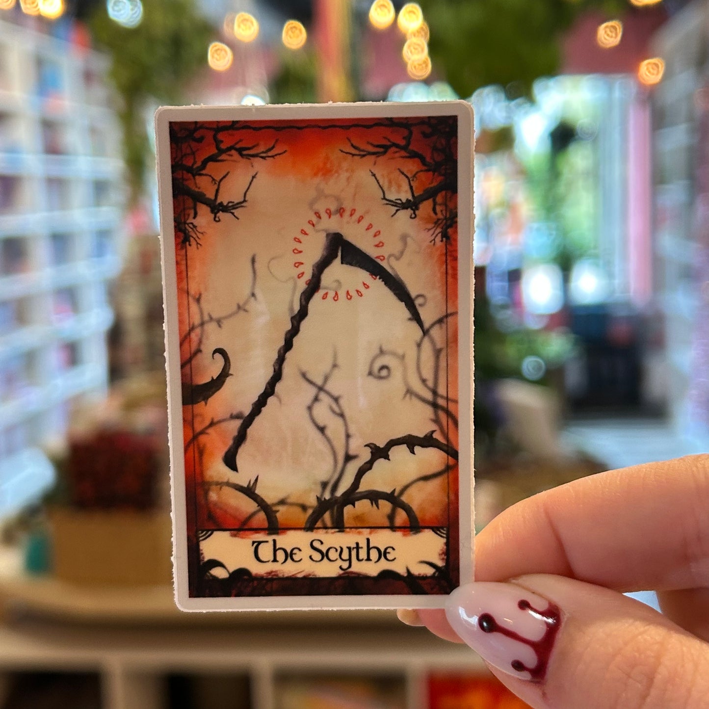 Sticker - The Scythe Card (One Dark Window)