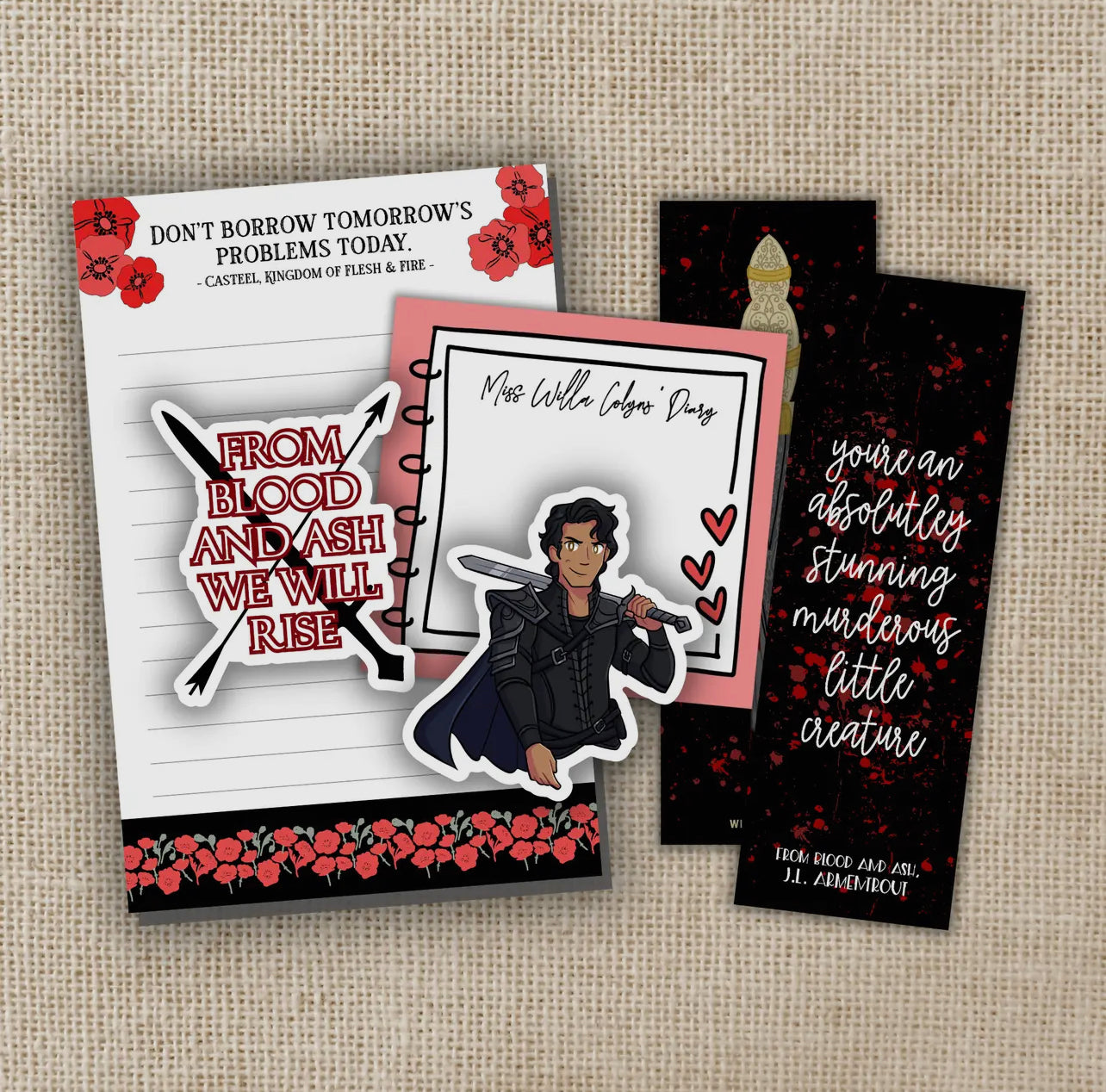 Stationery Set - From Blood and Ash