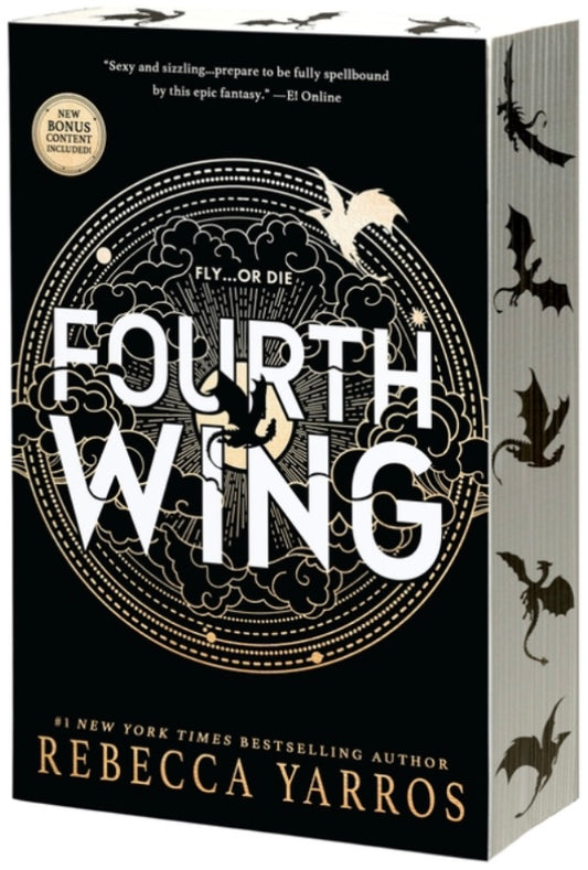 Fourth Wing Paperback (Limited Edition Sprayed & Stenciled Edges)