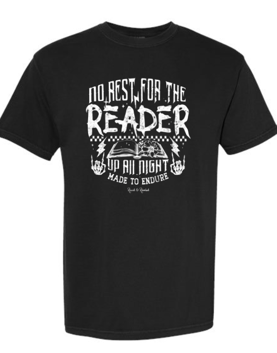 No Rest for the Reader Shirt (In-Store Stock)