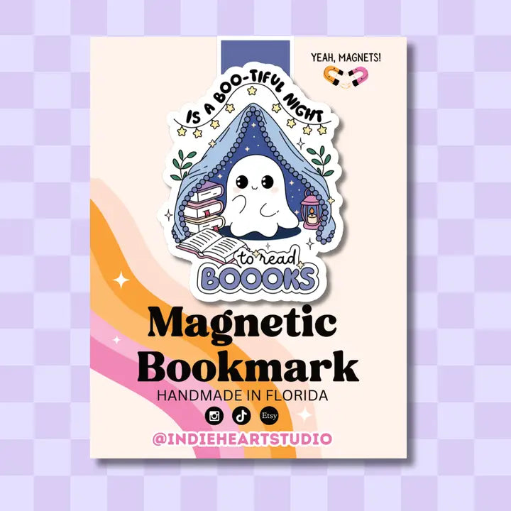 Magnetic Bookmark - Bootiful Night to Read Ghost