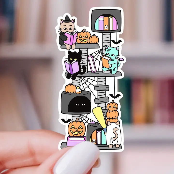 Sticker - Halloween Cat Tree