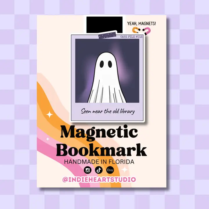 Magnetic Bookmark - Ghost Polaroid