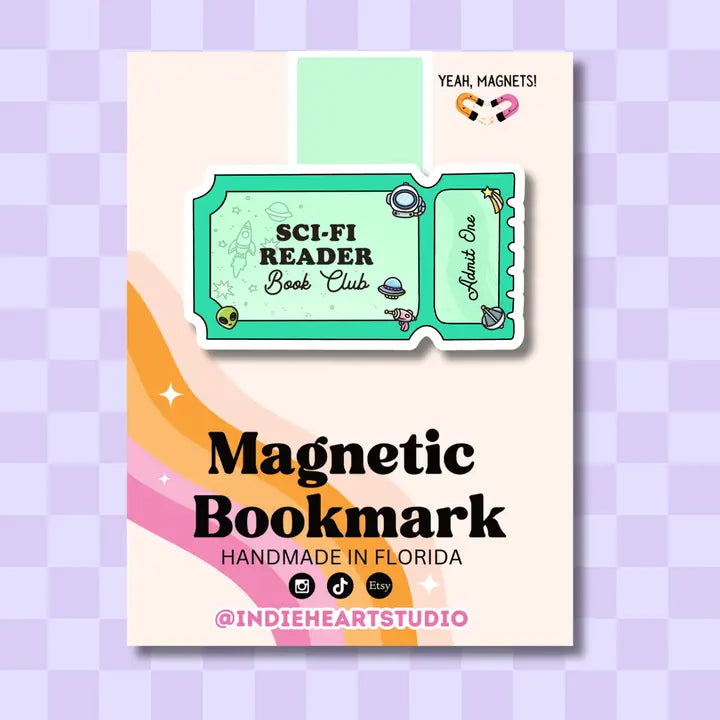 Magnetic Bookmark - Sci-Fi Book Club