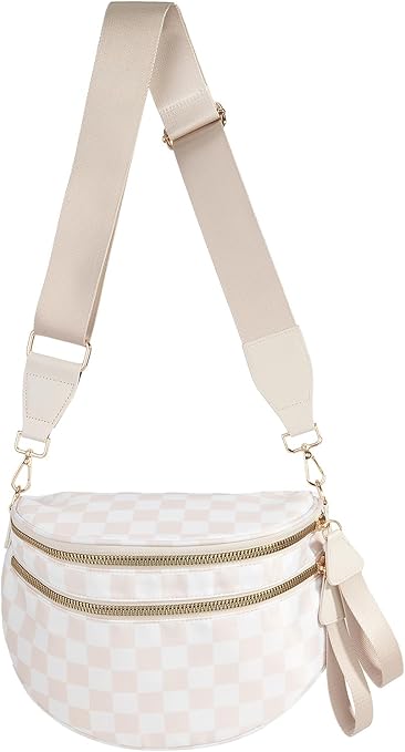 Bag - Checkered Crossbody Kindle Bag