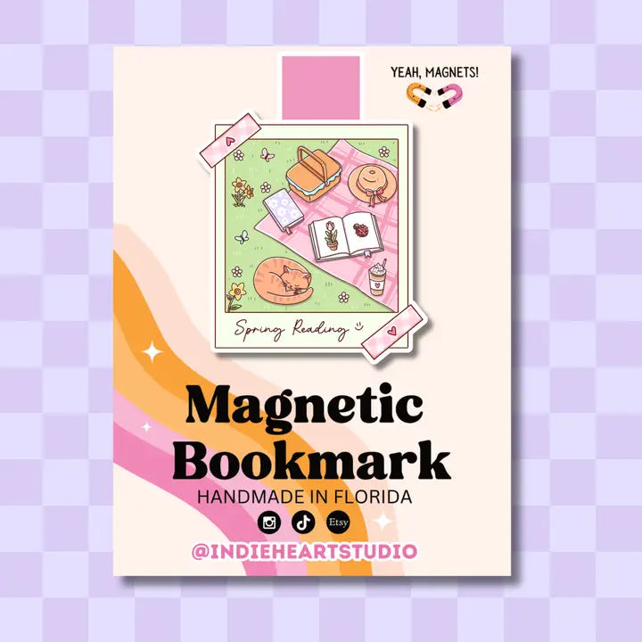 Magnetic Bookmark - Spring Reader Polaroid