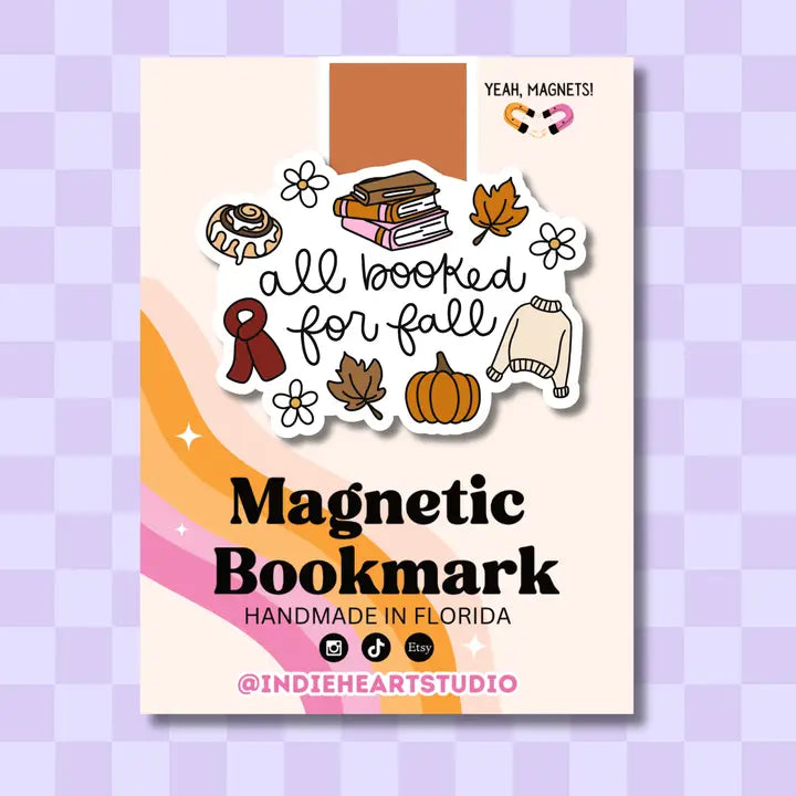 Magnetic Bookmark - All Booked For Fall