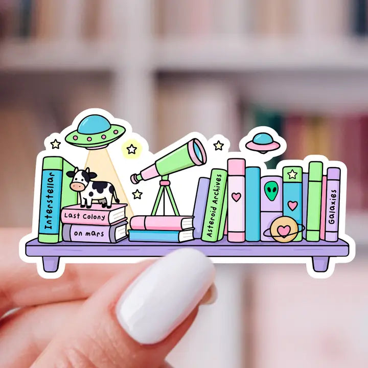 Sticker - Sci-Fi Bookshelf