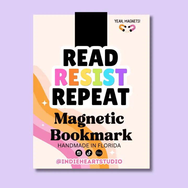 Magnetic Bookmark - Read Resist Repeat