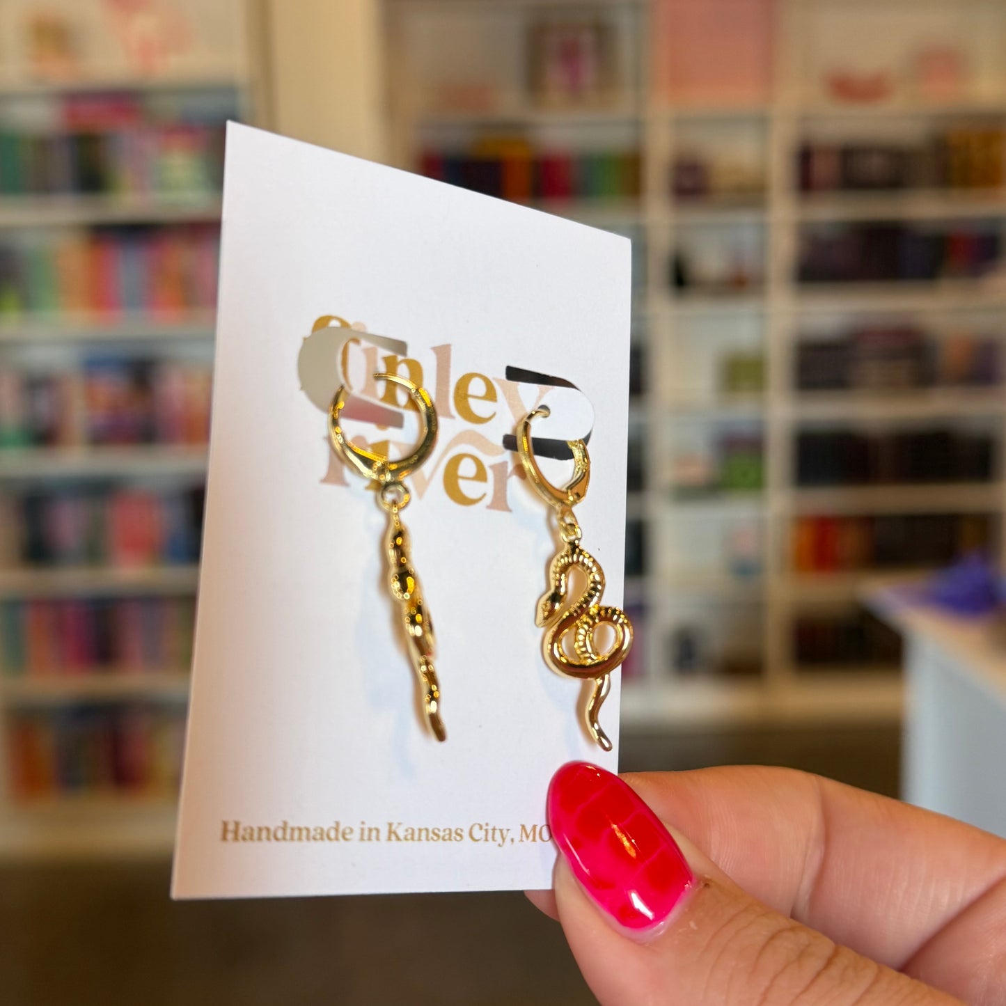 Snake Huggies Earrings