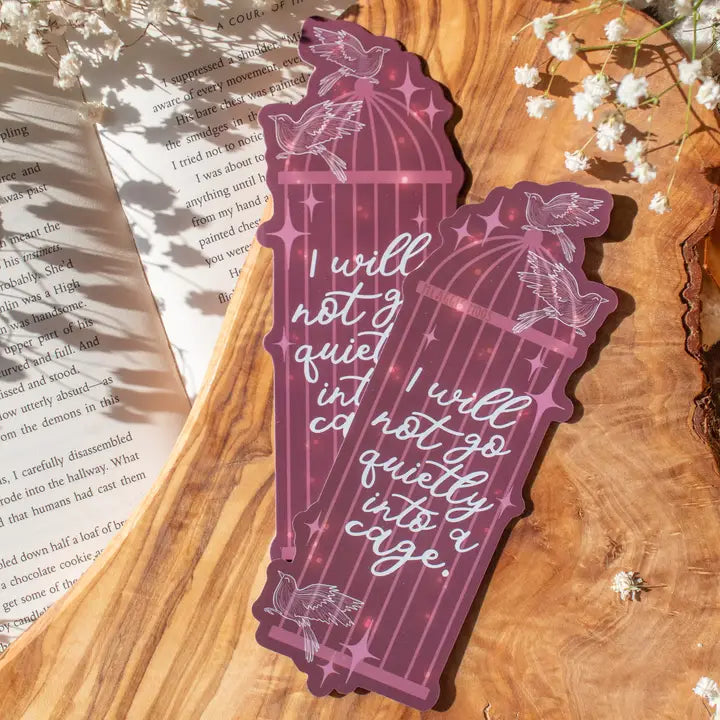 Bookmark - Cage Quote (Shield of Sparrows)