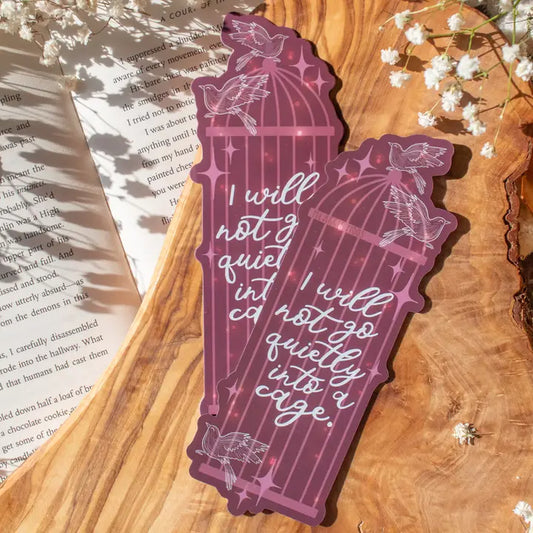Bookmark - Cage Quote (Shield of Sparrows)