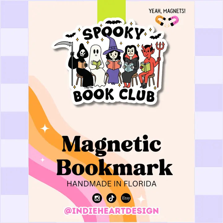 Magnetic Bookmark - Spooky Book Club Costume