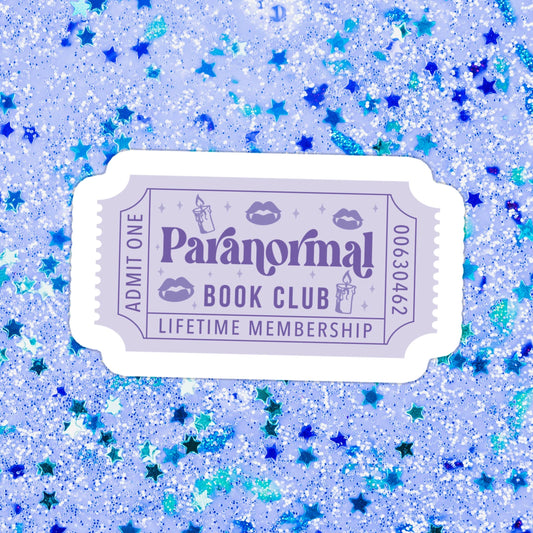 Sticker - Paranormal Book Club Ticket