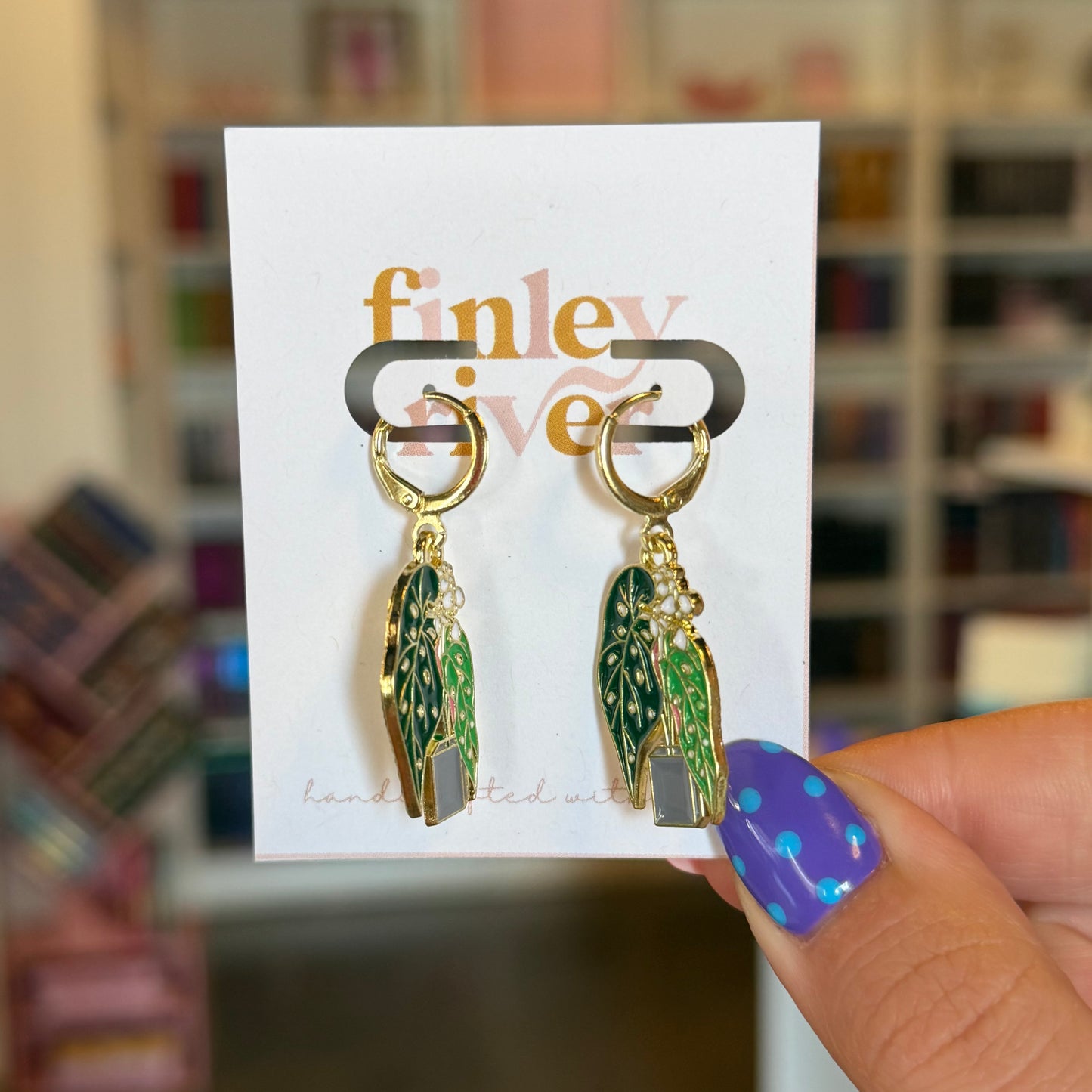 Begonia Huggies Earrings