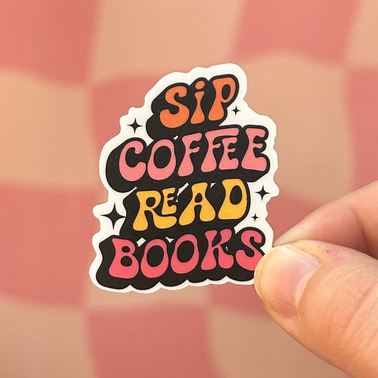 Sticker - Sip Coffee Read Books