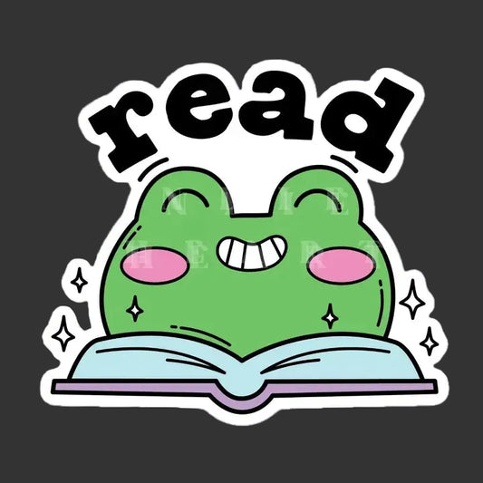 Sticker - Read Kawaii Frog
