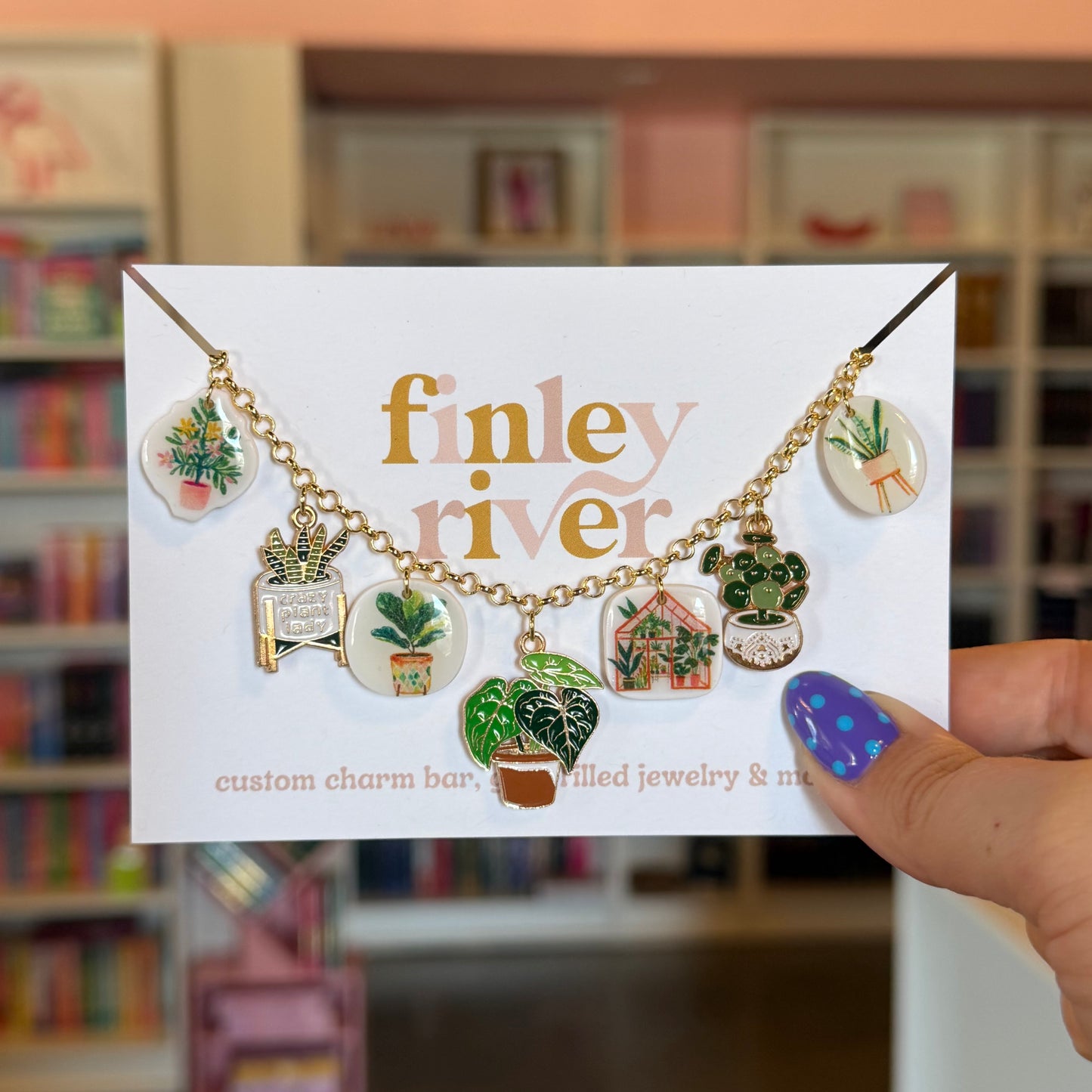 Crazy Plant Lady Charm Necklace