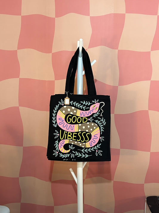 Canvas Tote - Good Vibesss