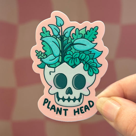 Sticker - Plant Head Skull