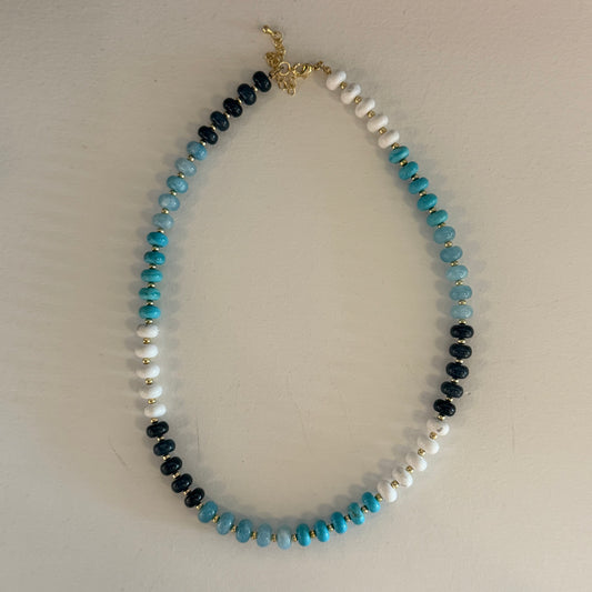 Nautical Blues Beaded Necklace