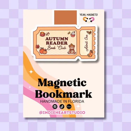 Magnetic Bookmark - Autumn Reader Ticket