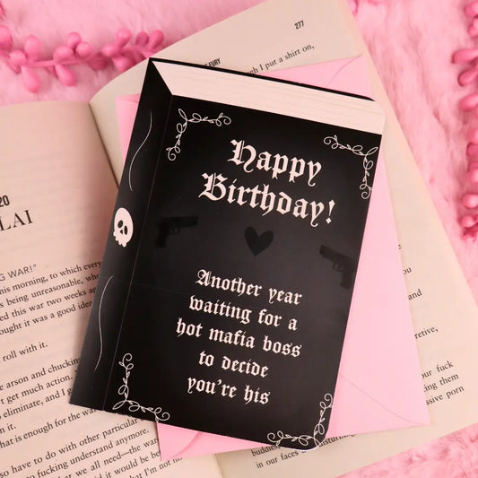 Greeting Card - Mafia Boss Dark Romance Birthday