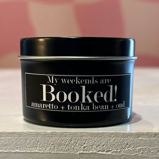 Bookish Candle - My Weekends Are Booked!