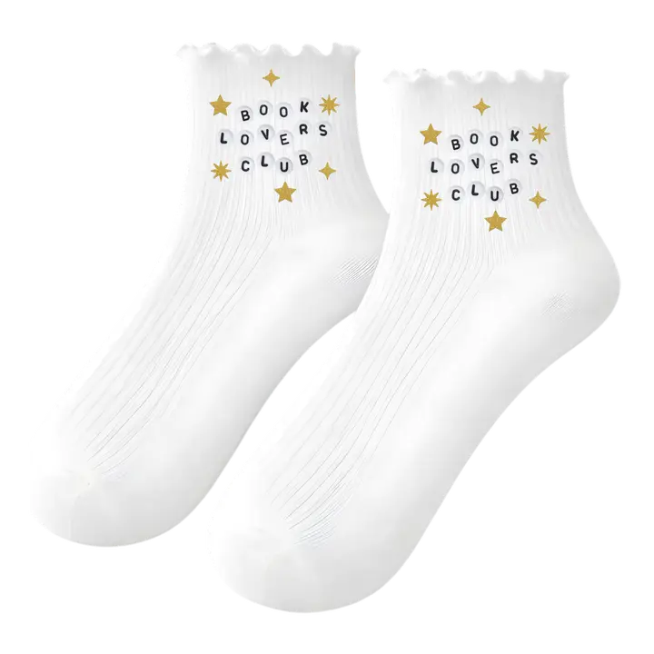 Bookish Ruffle Socks