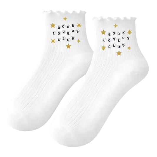 Bookish Ruffle Socks