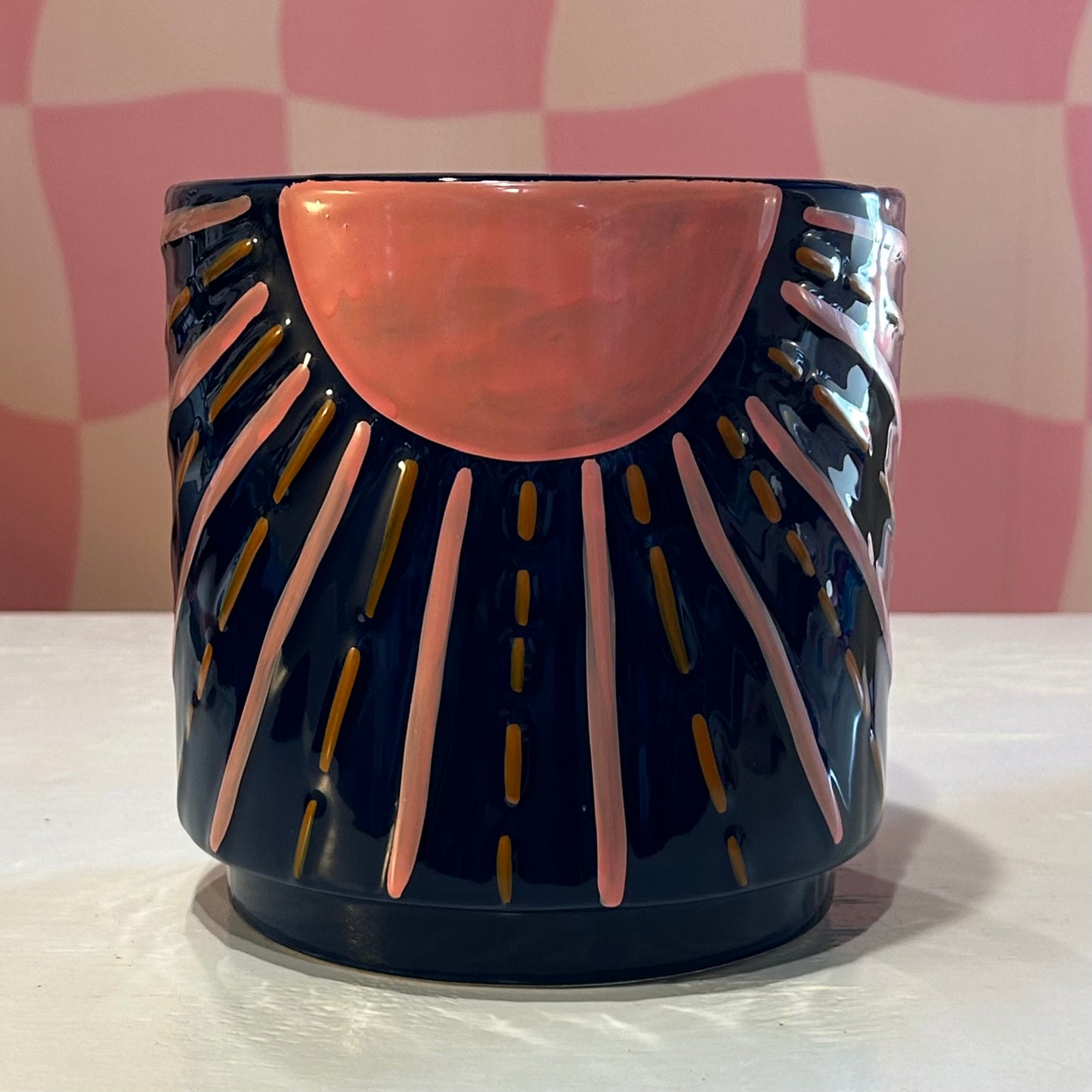 Navy Sunshine Pot