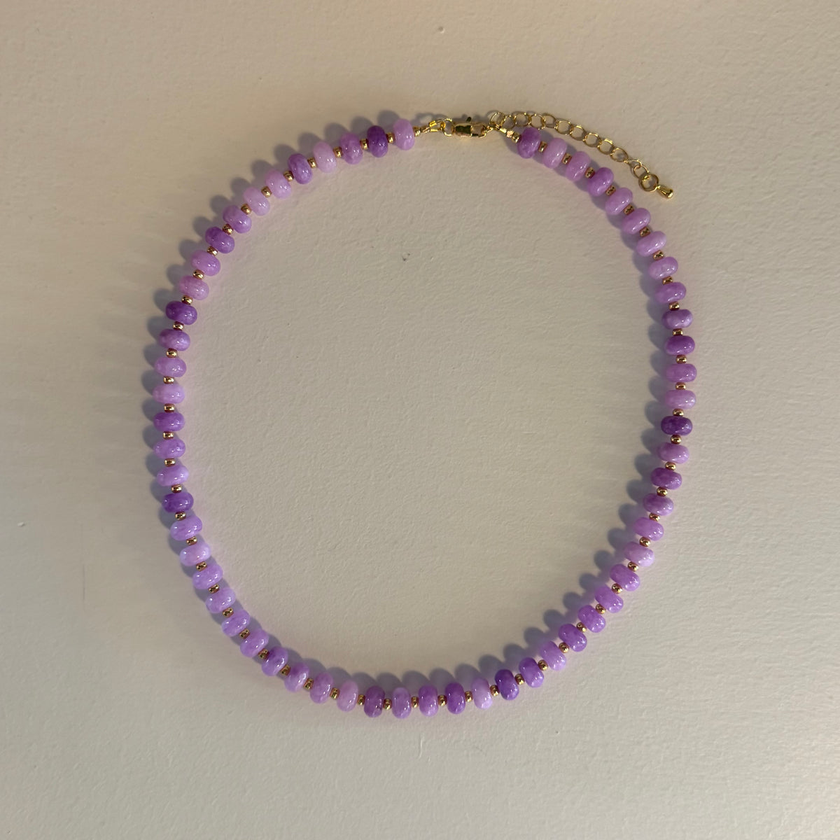 Lavender Beaded Necklace