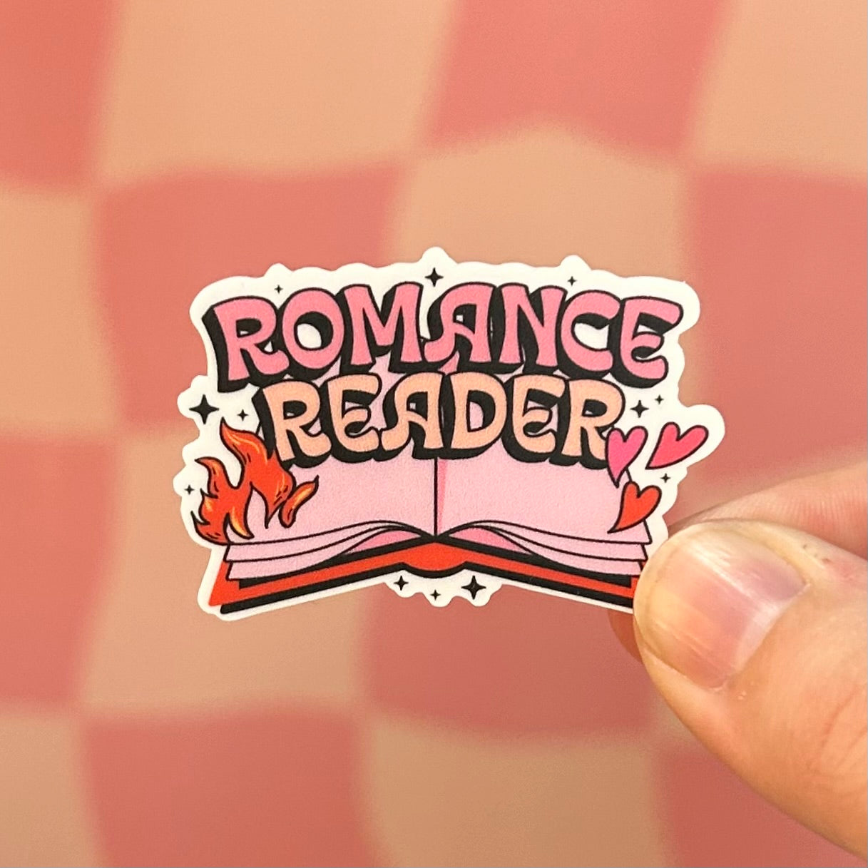 Check Reader Sticker Sticker - Romance Reader – Read & Rooted