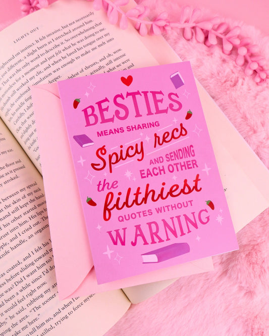 Greeting Card - Bestie Spicy Romance Recs