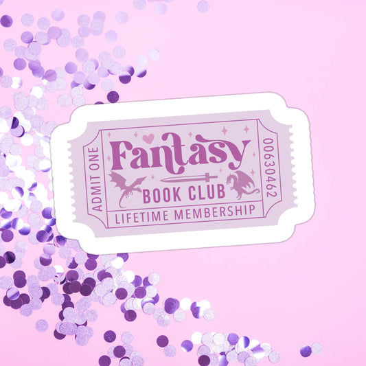 Sticker - Fantasy Book Club Ticket