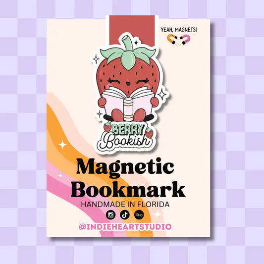 Magnetic Bookmark - Berry Bookish