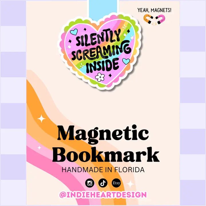 Magnetic Bookmark - Silently Screaming