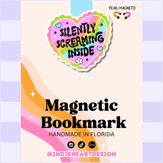 Magnetic Bookmark - Silently Screaming