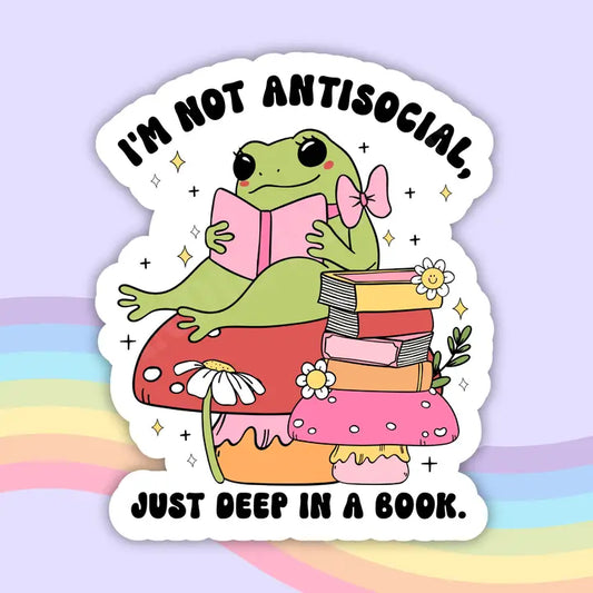 Sticker - Bookish Frog