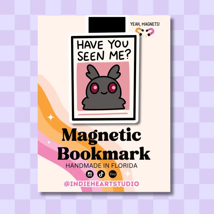 Magnetic Bookmark - Mothman Poster