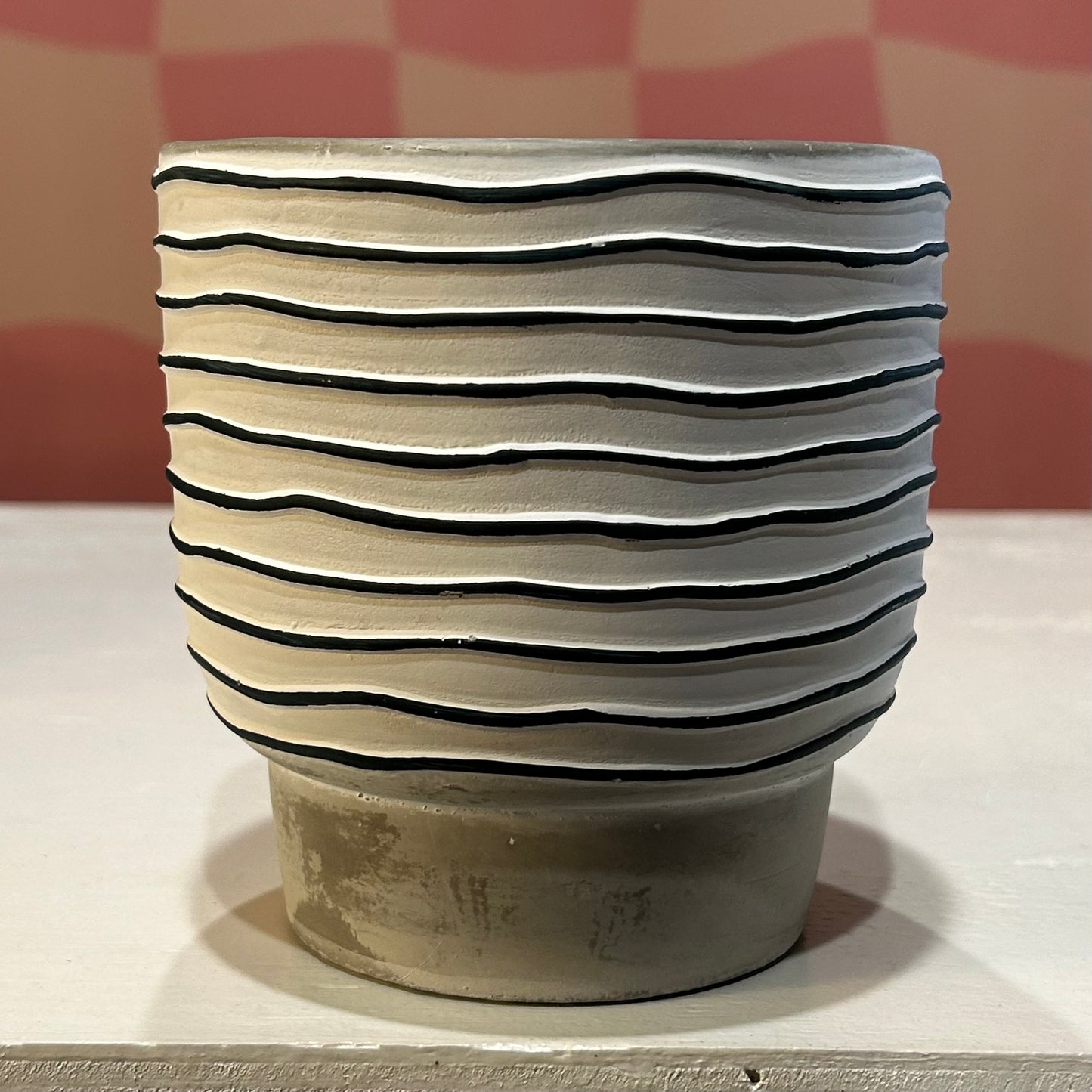 Striped Pot