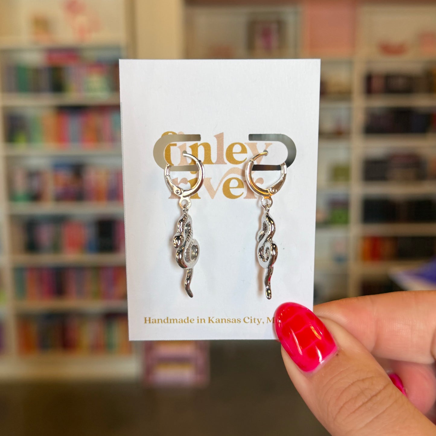 Snake Huggies Earrings