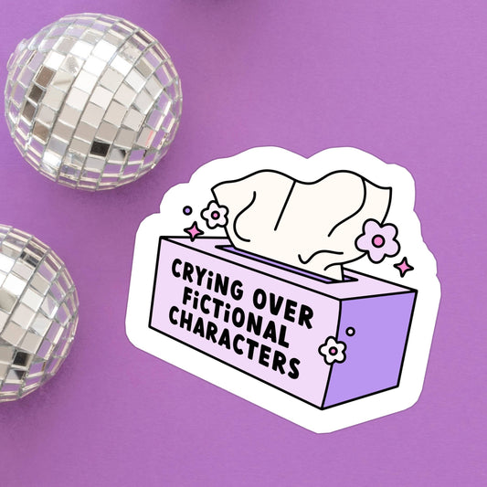 Sticker - Crying Over Fictional Characters Tissues