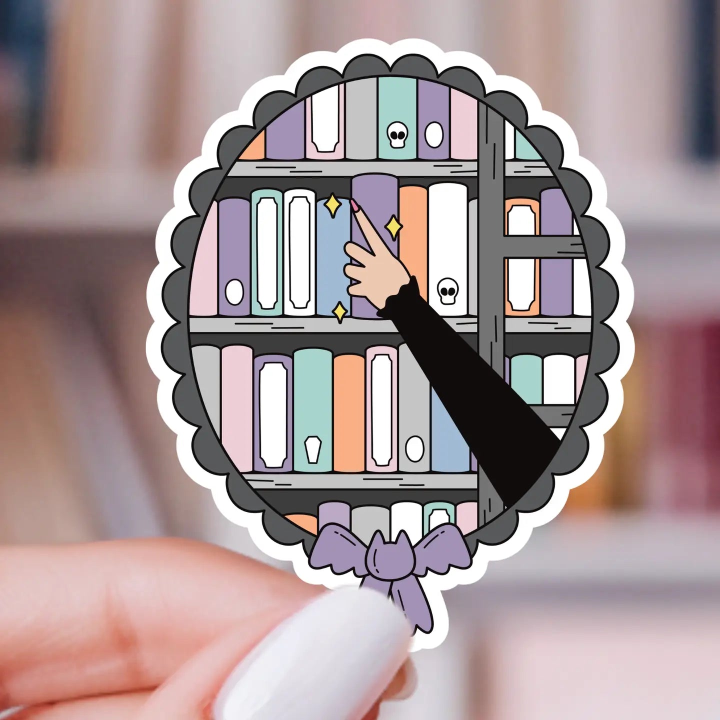Sticker - Spooky Season Bookshelf