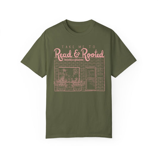 Take Me To Read & Rooted T-shirt