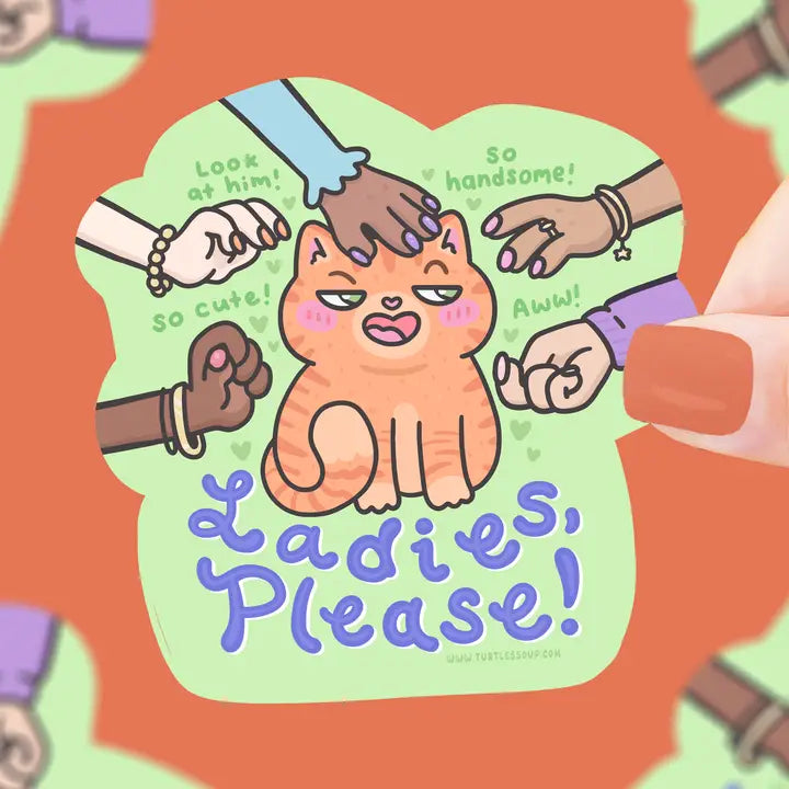 Sticker - Ladies Please Cat