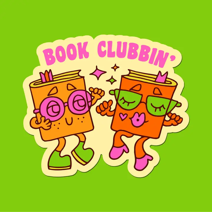 Sticker - Book Clubbin'