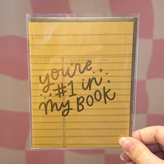 Greeting Card - You're #1 In My Book